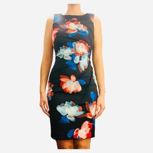 Calvin Klein Elegant Floral Black Dress - Office, Party, Cocktail
